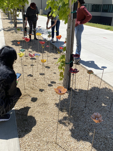 Installing the Flowers